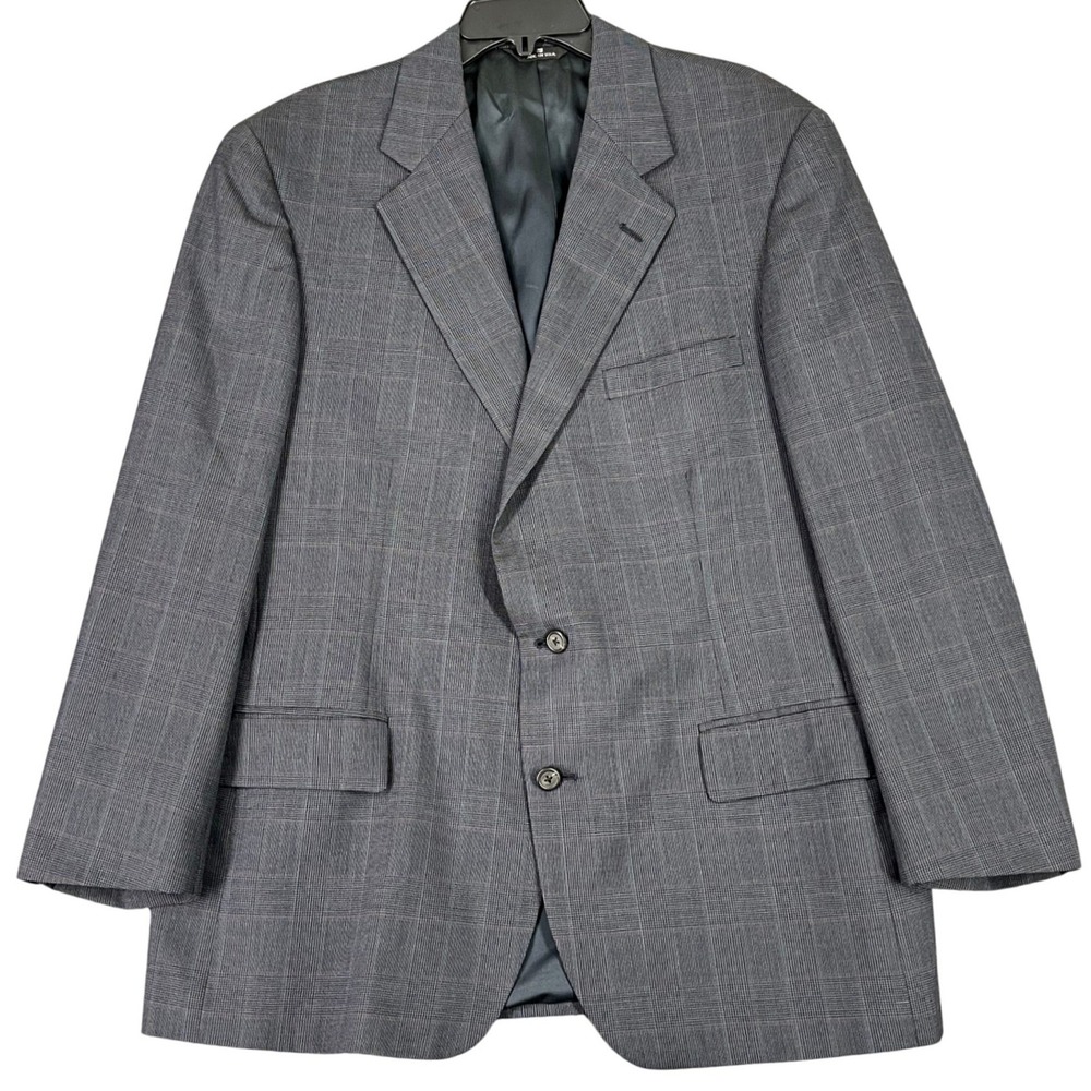 Polo University Club by Ralph Lauren Plaid Sport Coat Blazers‎ Wool 42R USA made